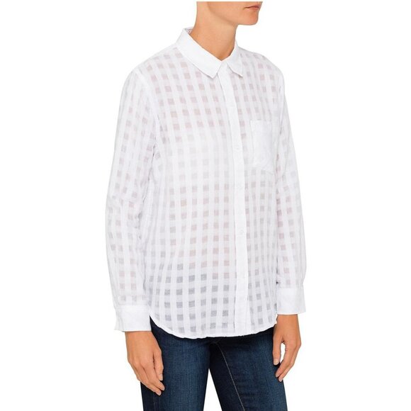 Rails Charli Powder Check Button Down top - Picture 4 of 11